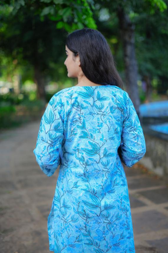 SKY BLUE FLORAL CO-ORD SET