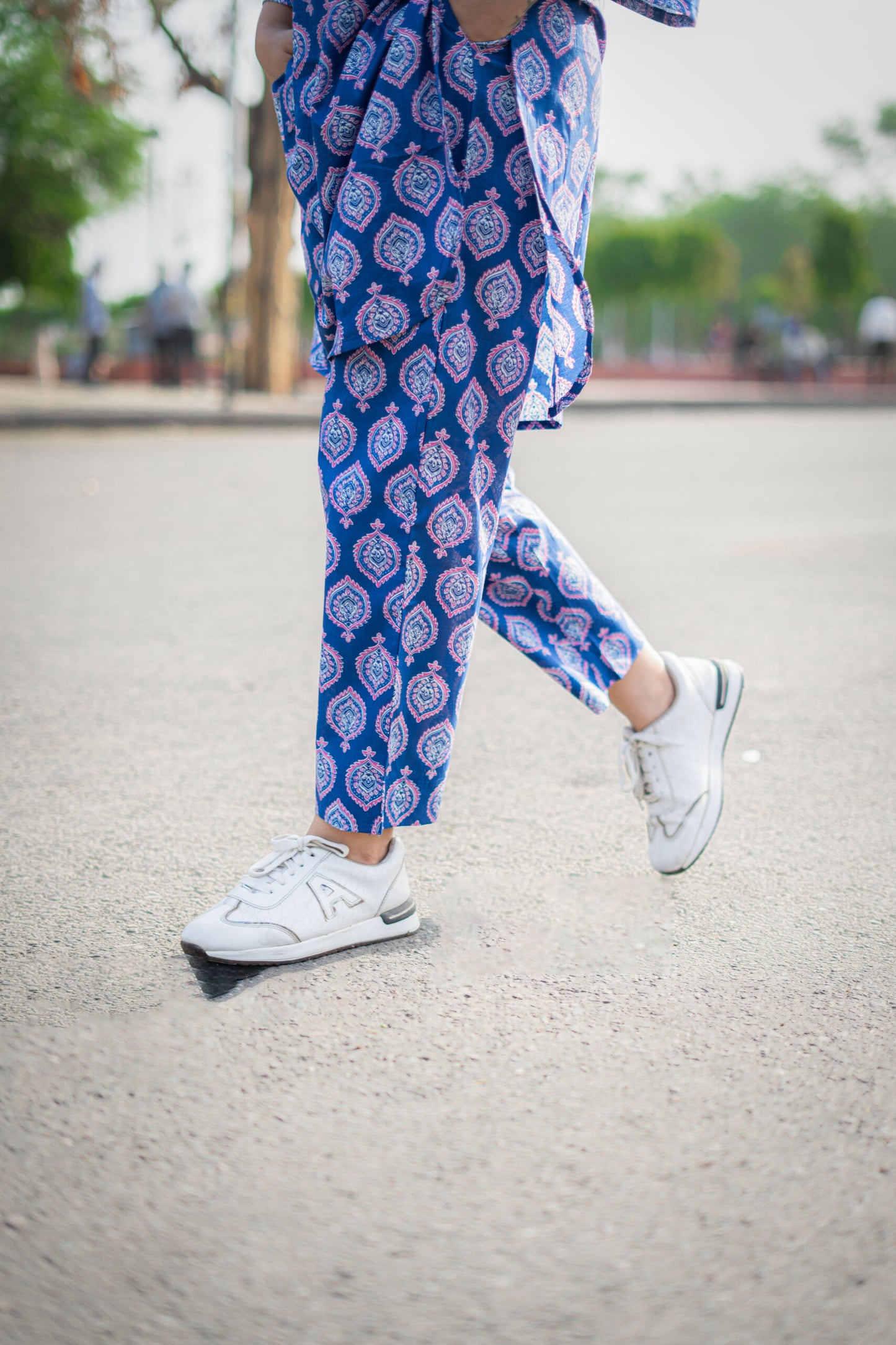 BRIGHT BLUE COTTON CO-ORD SET
