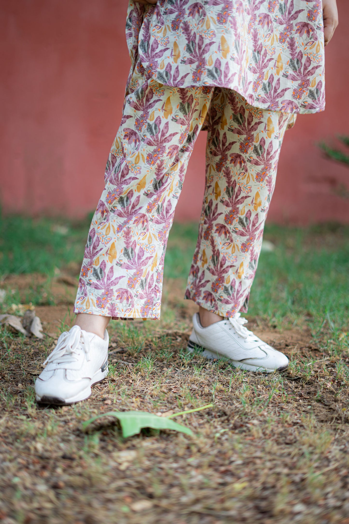 SALMON PINK FLORAL CO-ORD SET