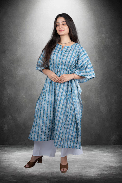 BLUE GREY KAFTAN