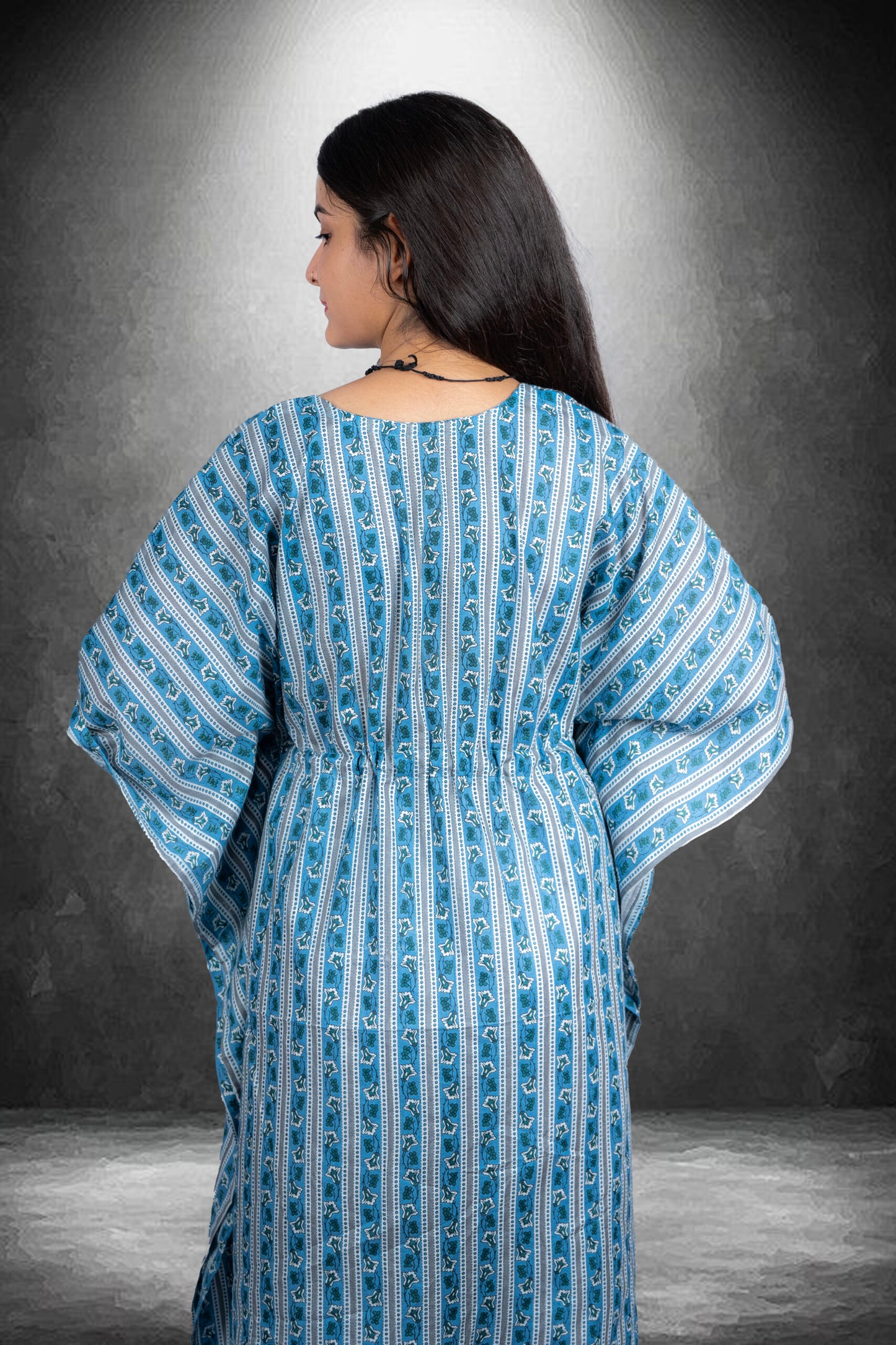 BLUE GREY KAFTAN