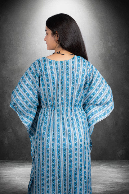 BLUE GREY KAFTAN