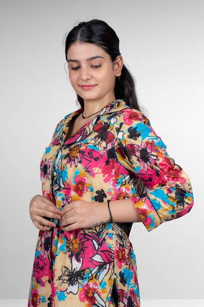 MULTI COLOR FLORAL LEISURE SET