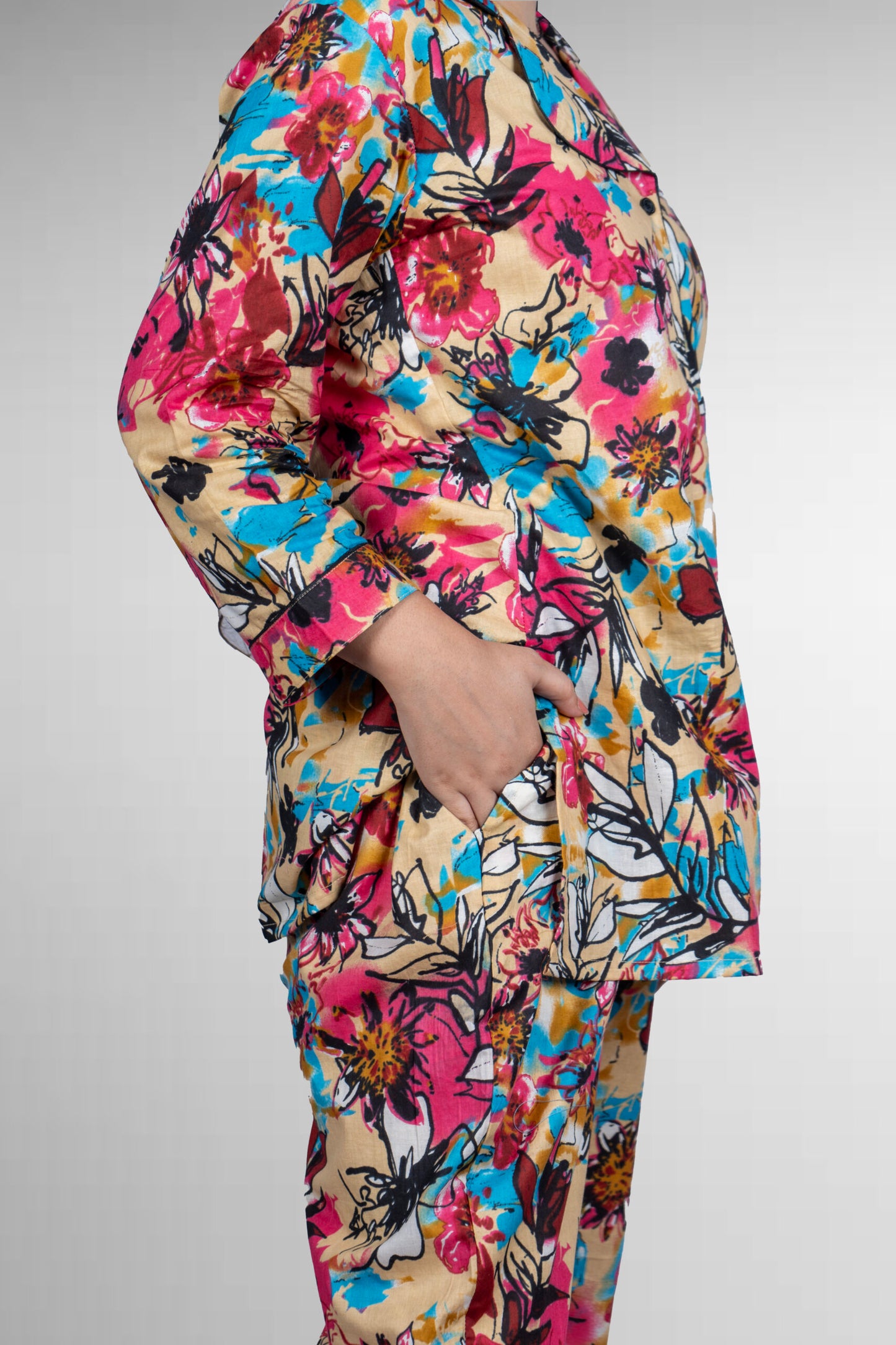 MULTI COLOR FLORAL LEISURE SET
