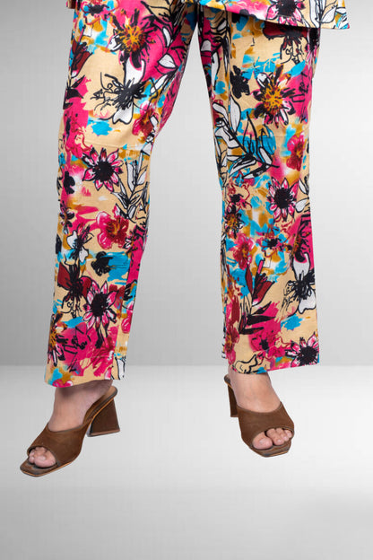 MULTI COLOR FLORAL LEISURE SET