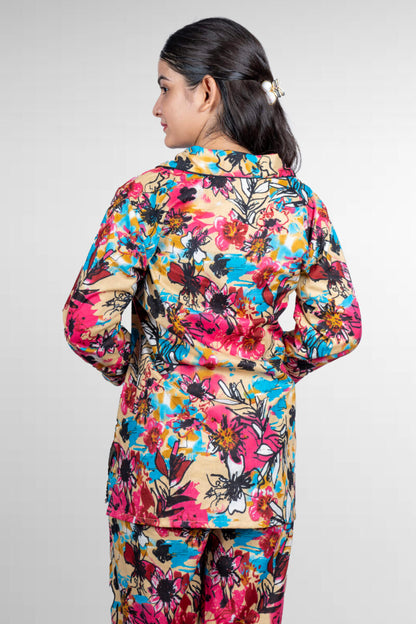 MULTI COLOR FLORAL LEISURE SET