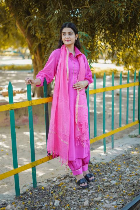GULABI AFFGANI SUIT SET