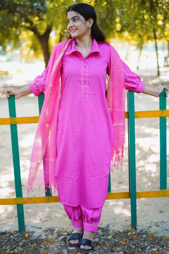 GULABI AFFGANI SUIT SET
