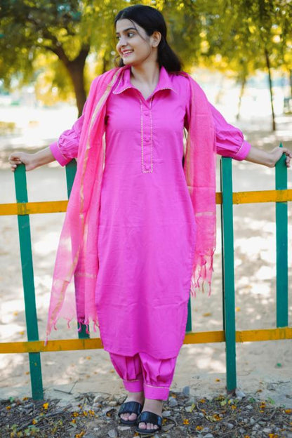 GULABI AFFGANI SUIT SET