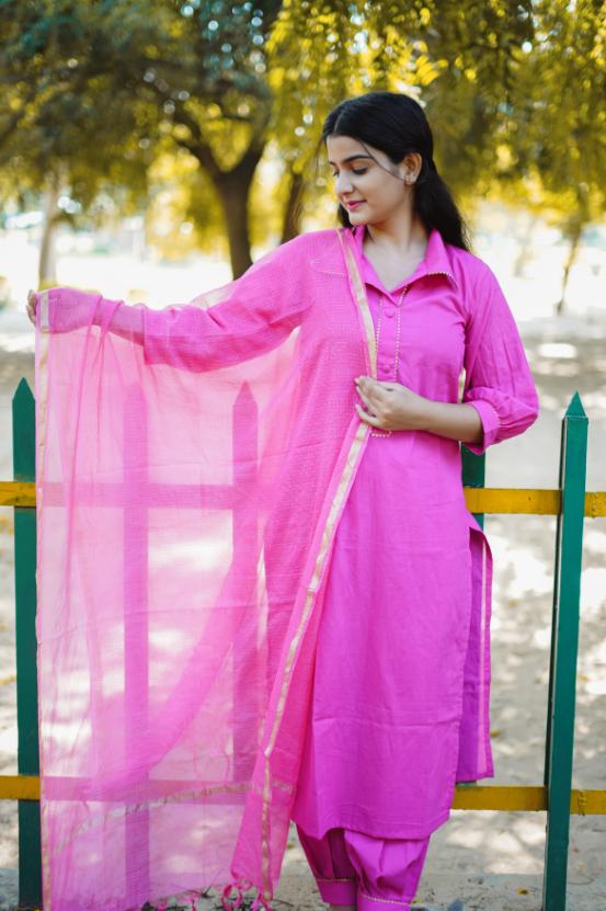 GULABI AFFGANI SUIT SET