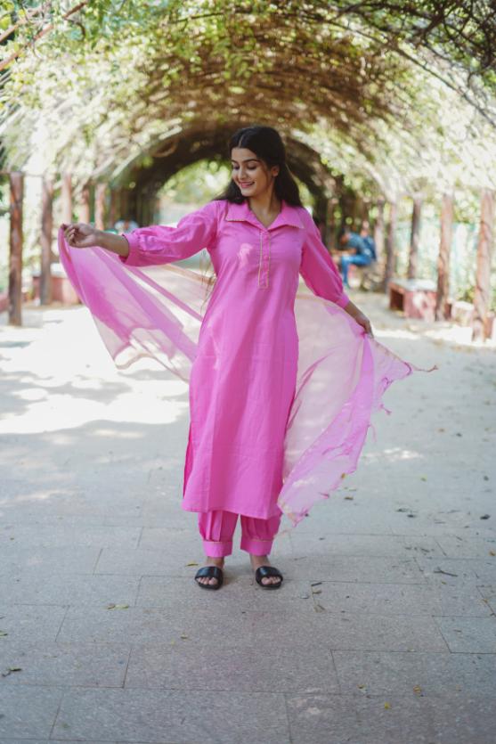 LIGHT PINK AFFGANI SUIT SET